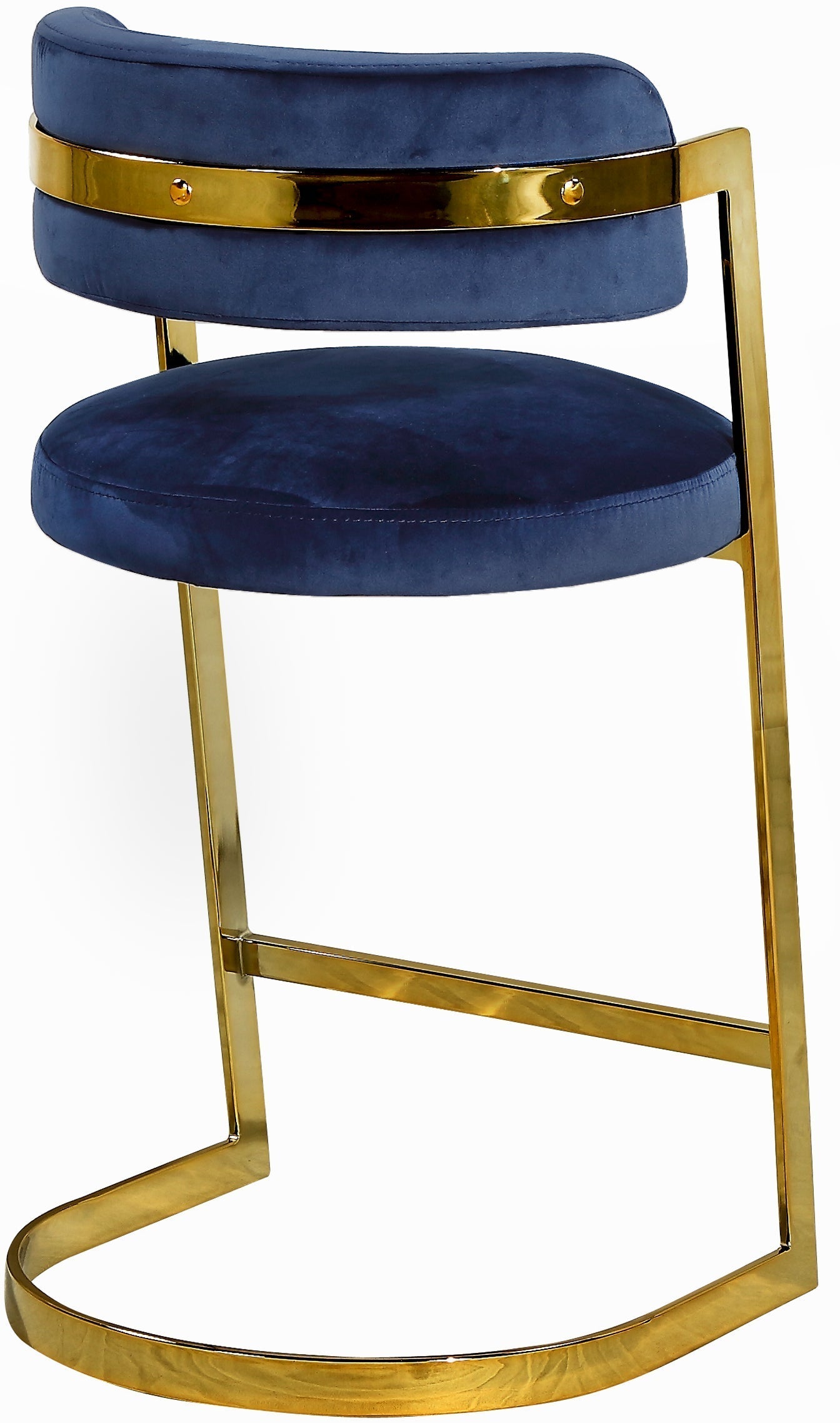 Stephanie Velvet Stool - Furniture Depot