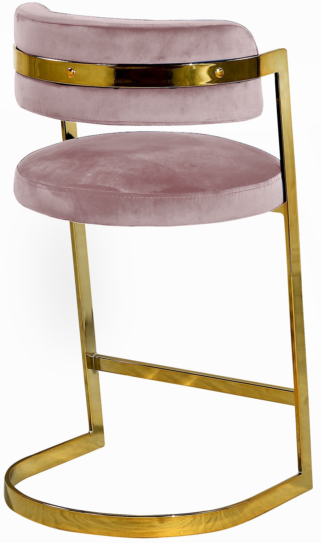 Stephanie Velvet Stool - Furniture Depot