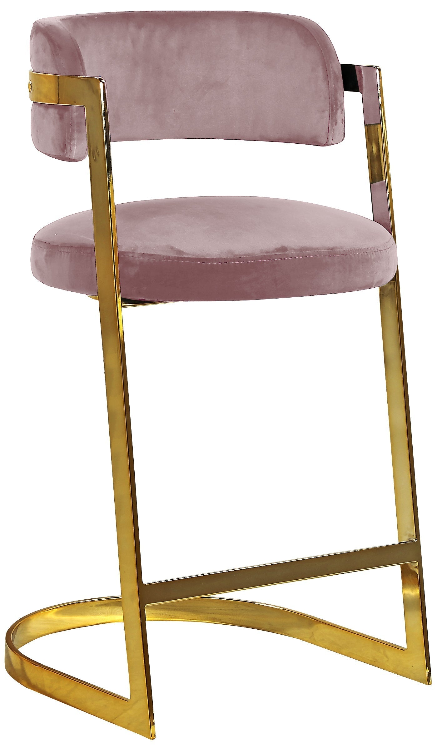 Stephanie Velvet Stool - Furniture Depot