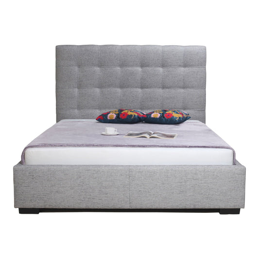 Belle Storage Bed Light Gray Fabric