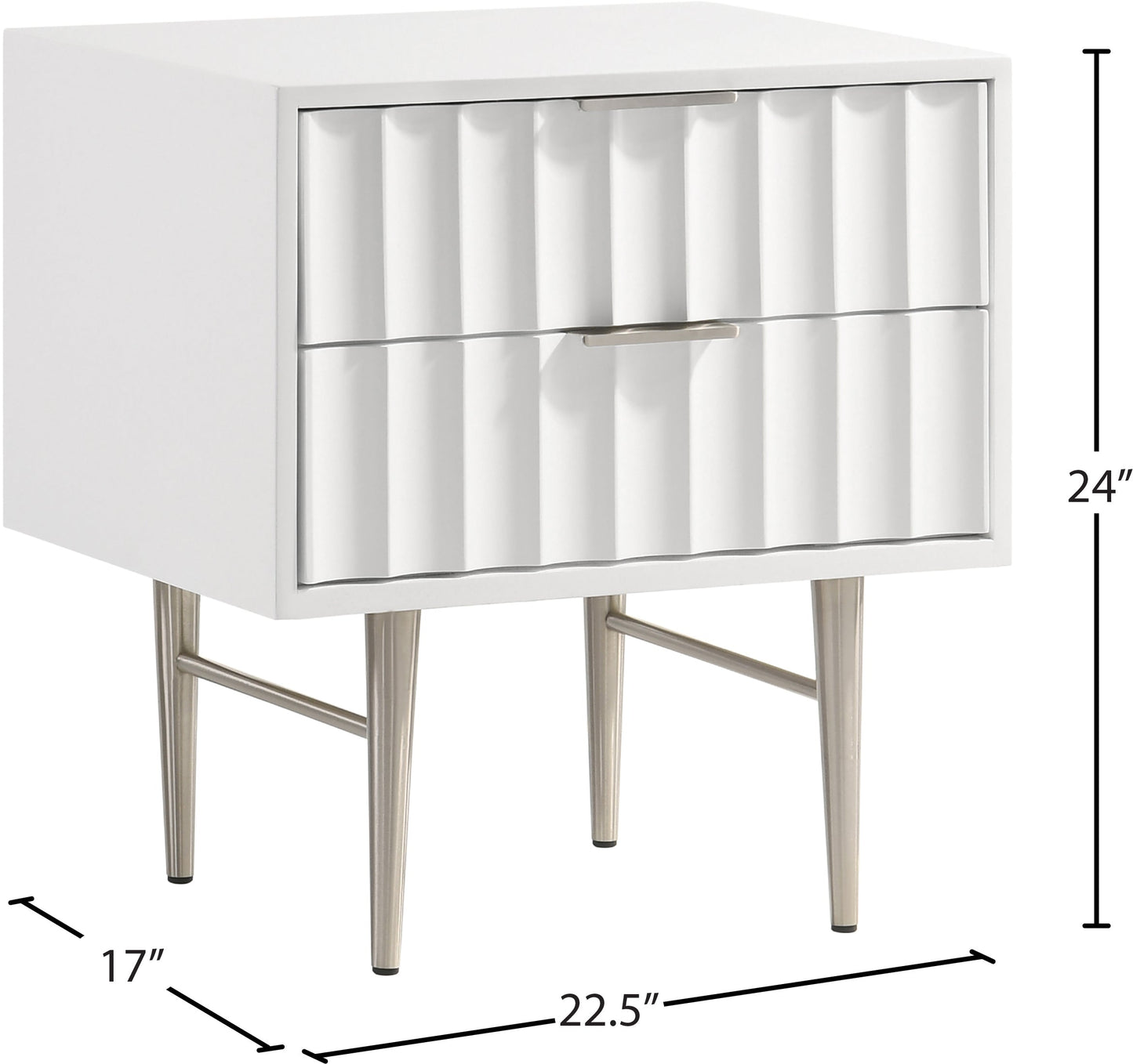 Modernist Gloss Night Stand - Furniture Depot