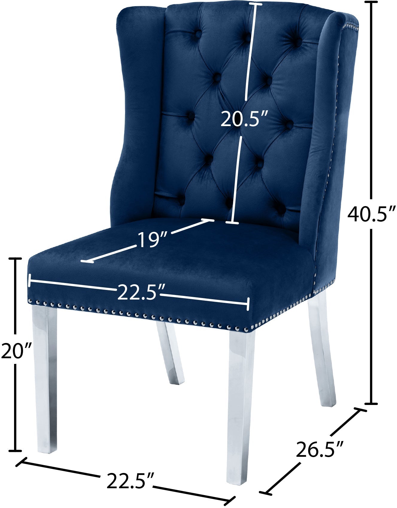 Suri Velvet Dining Chair - Furniture Depot (7679017287928)