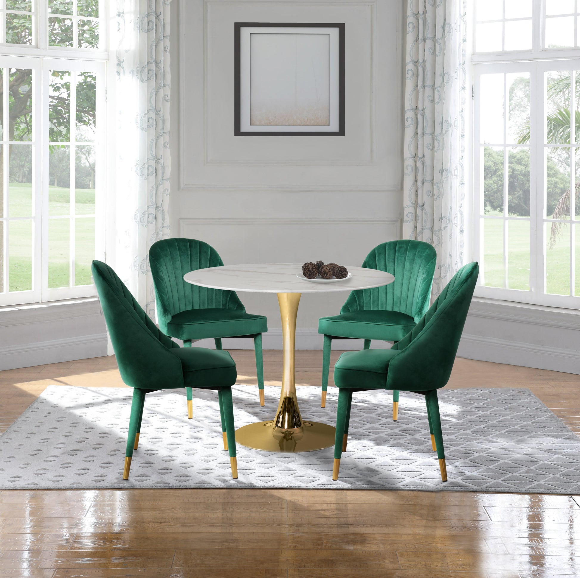 Belle Velvet Dining Chair - Furniture Depot