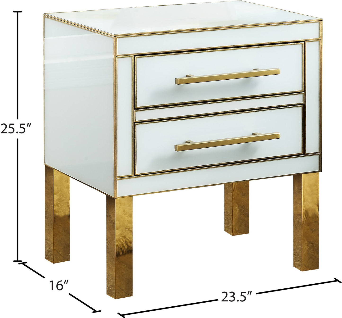 Gigi White Side Table - Furniture Depot