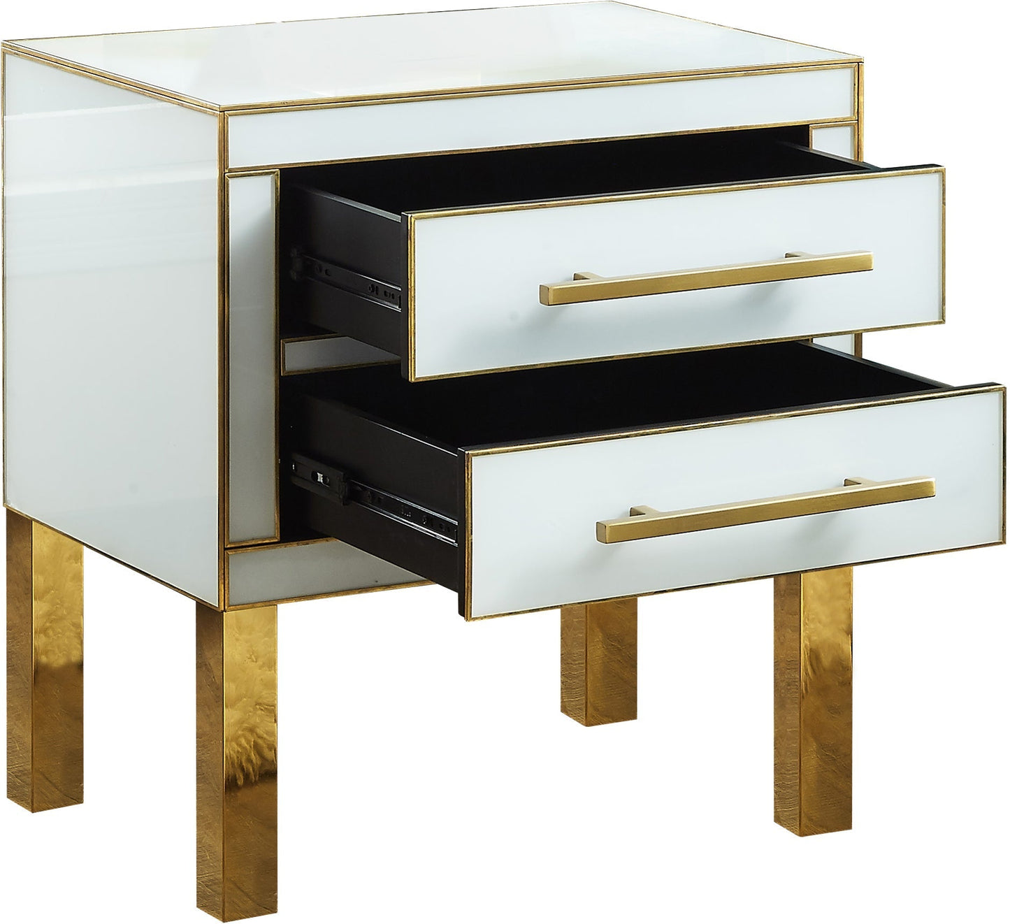 Gigi White Side Table - Furniture Depot