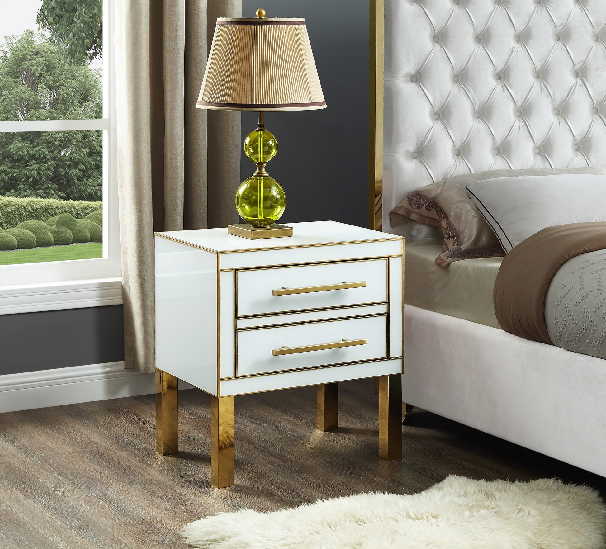 Gigi White Side Table - Furniture Depot