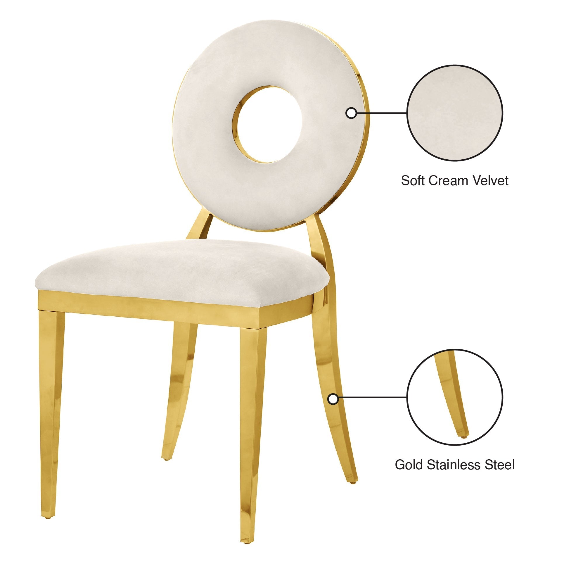 Carousel Velvet Dining Chair - Furniture Depot