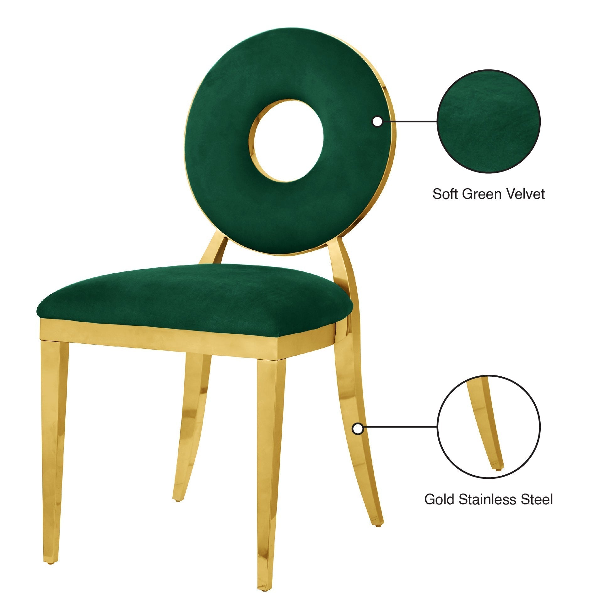 Carousel Velvet Dining Chair - Furniture Depot