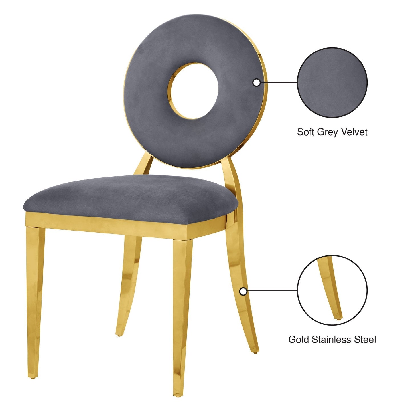 Carousel Velvet Dining Chair - Furniture Depot