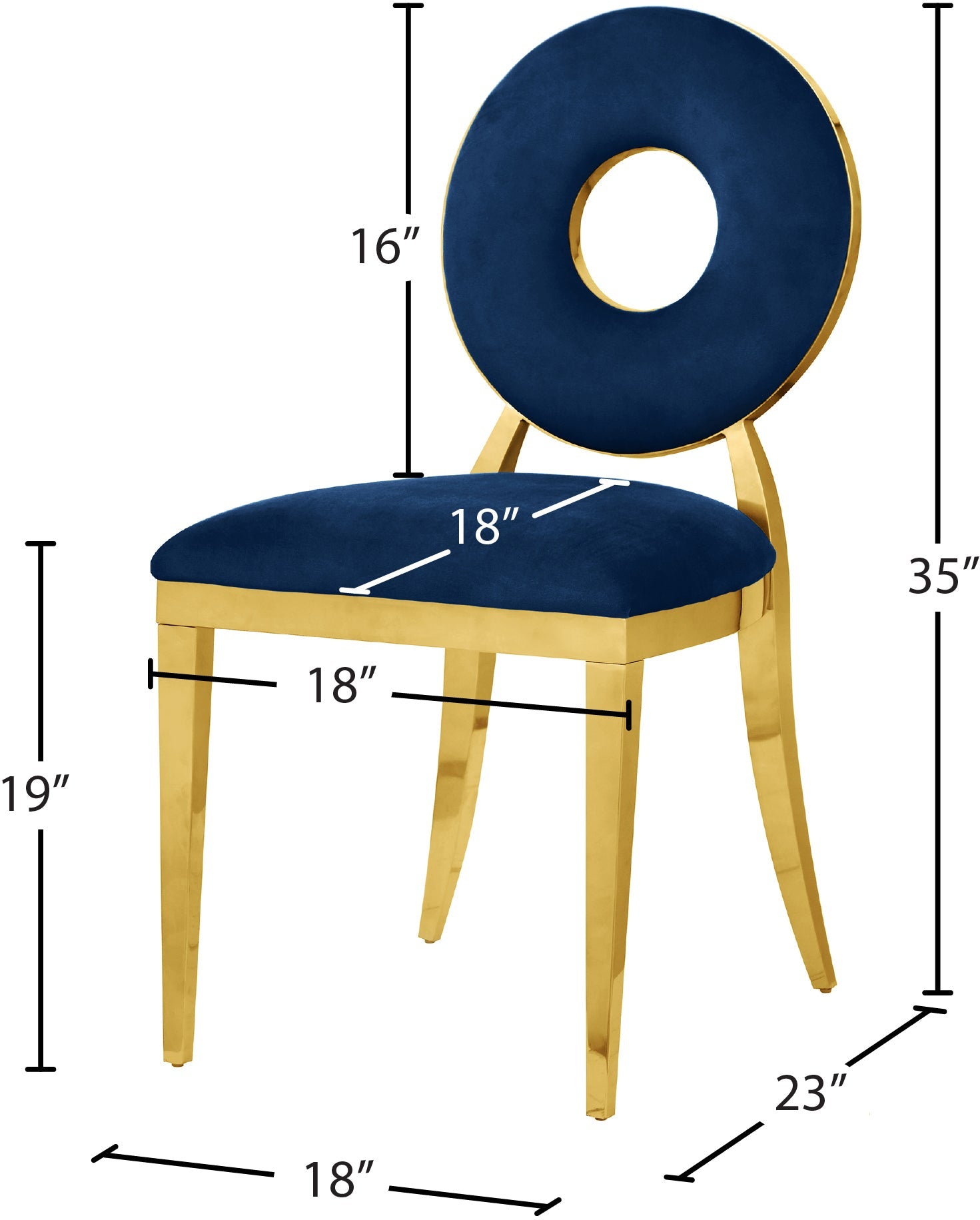 Carousel Velvet Dining Chair - Furniture Depot