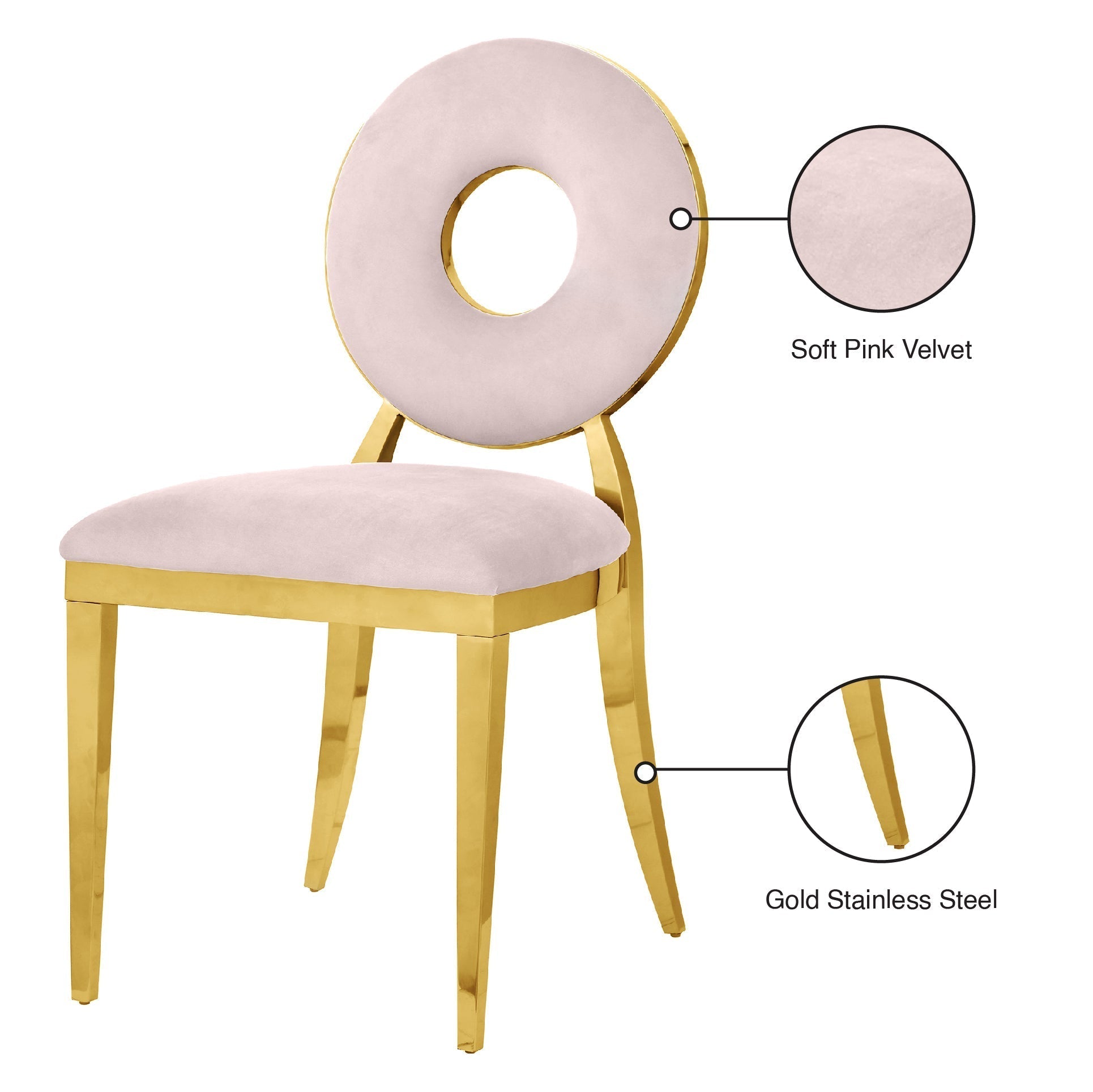 Carousel Velvet Dining Chair - Furniture Depot