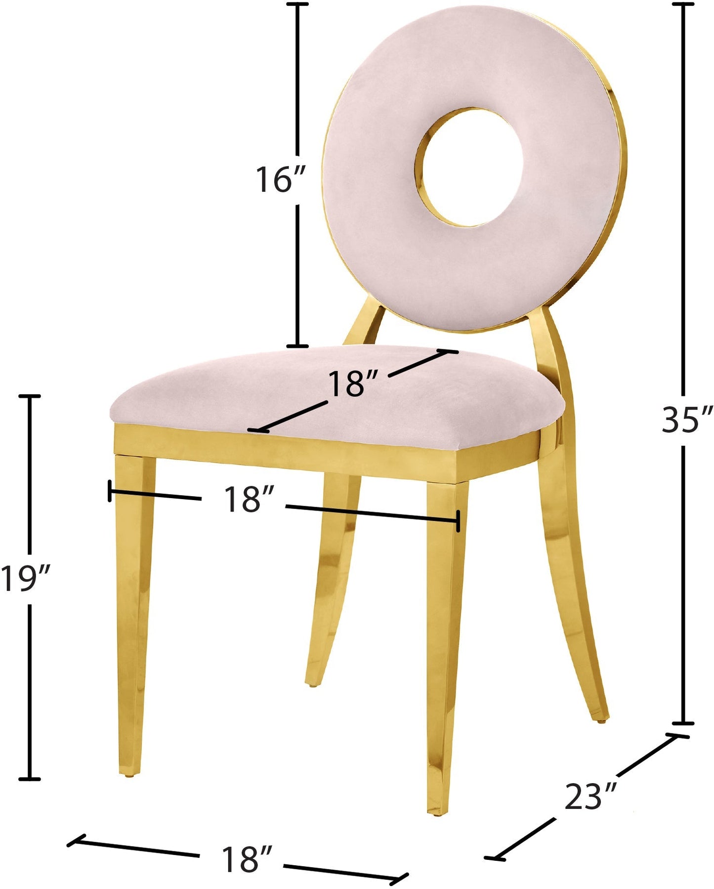 Carousel Velvet Dining Chair - Furniture Depot