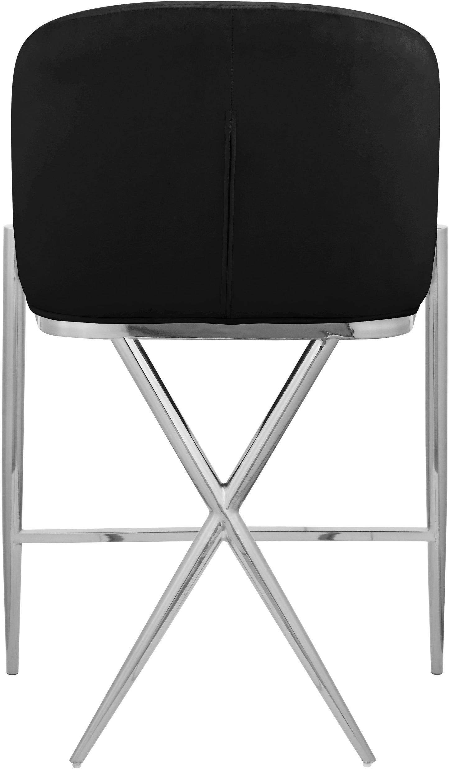 Xavier Velvet Counter Stool - Furniture Depot