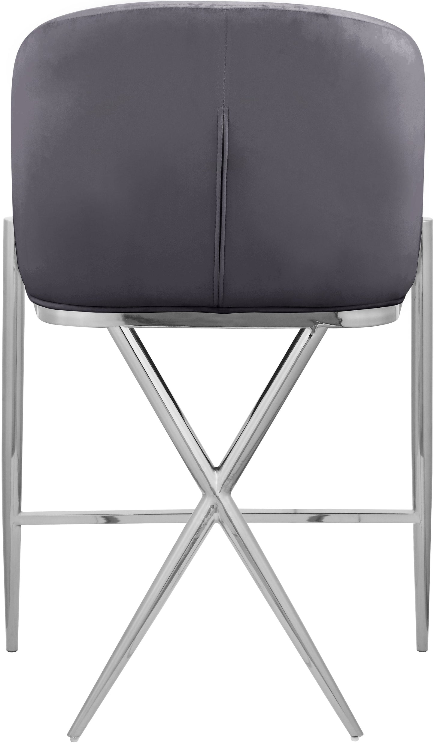 Xavier Velvet Counter Stool - Furniture Depot