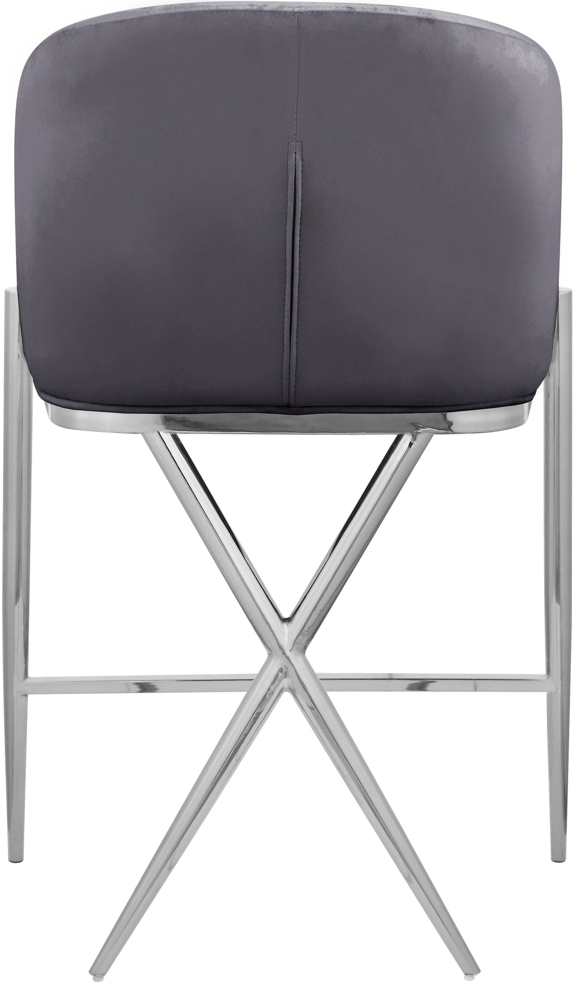 Xavier Velvet Counter Stool - Furniture Depot