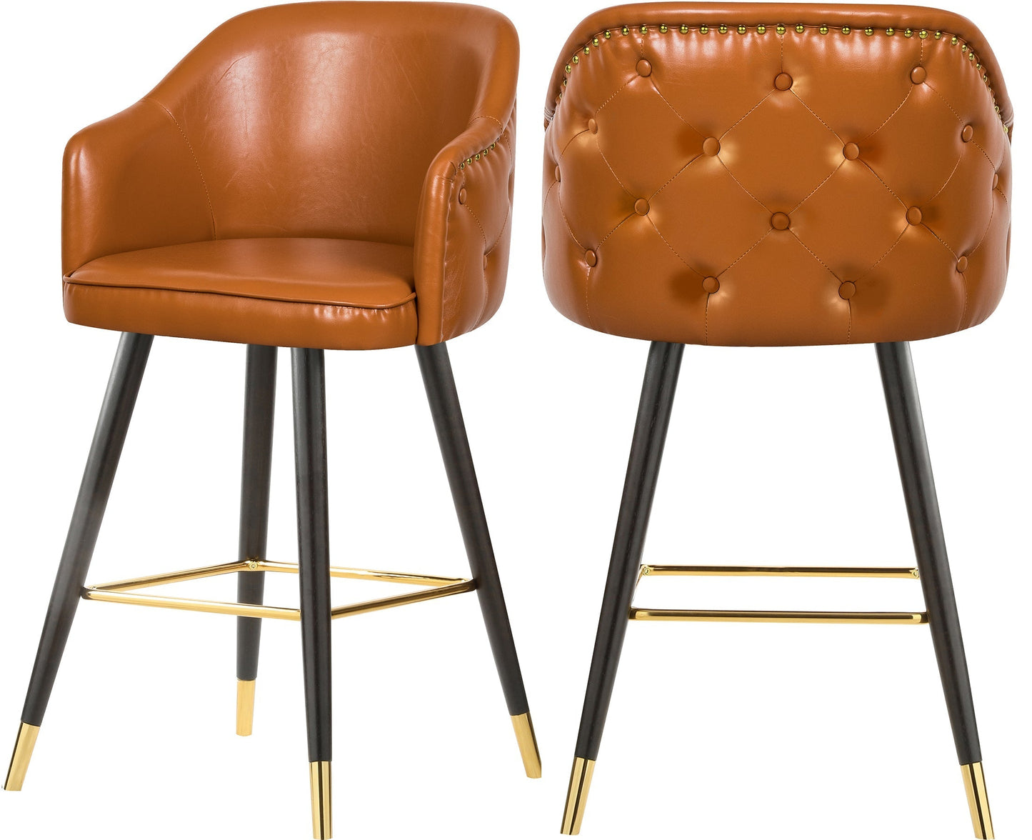 Barbosa Faux Leather Counter/Bar Stool - Furniture Depot