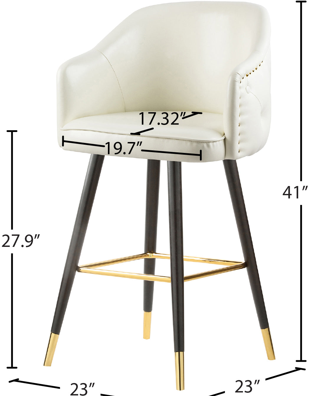 Barbosa Faux Leather Counter/Bar Stool - Furniture Depot