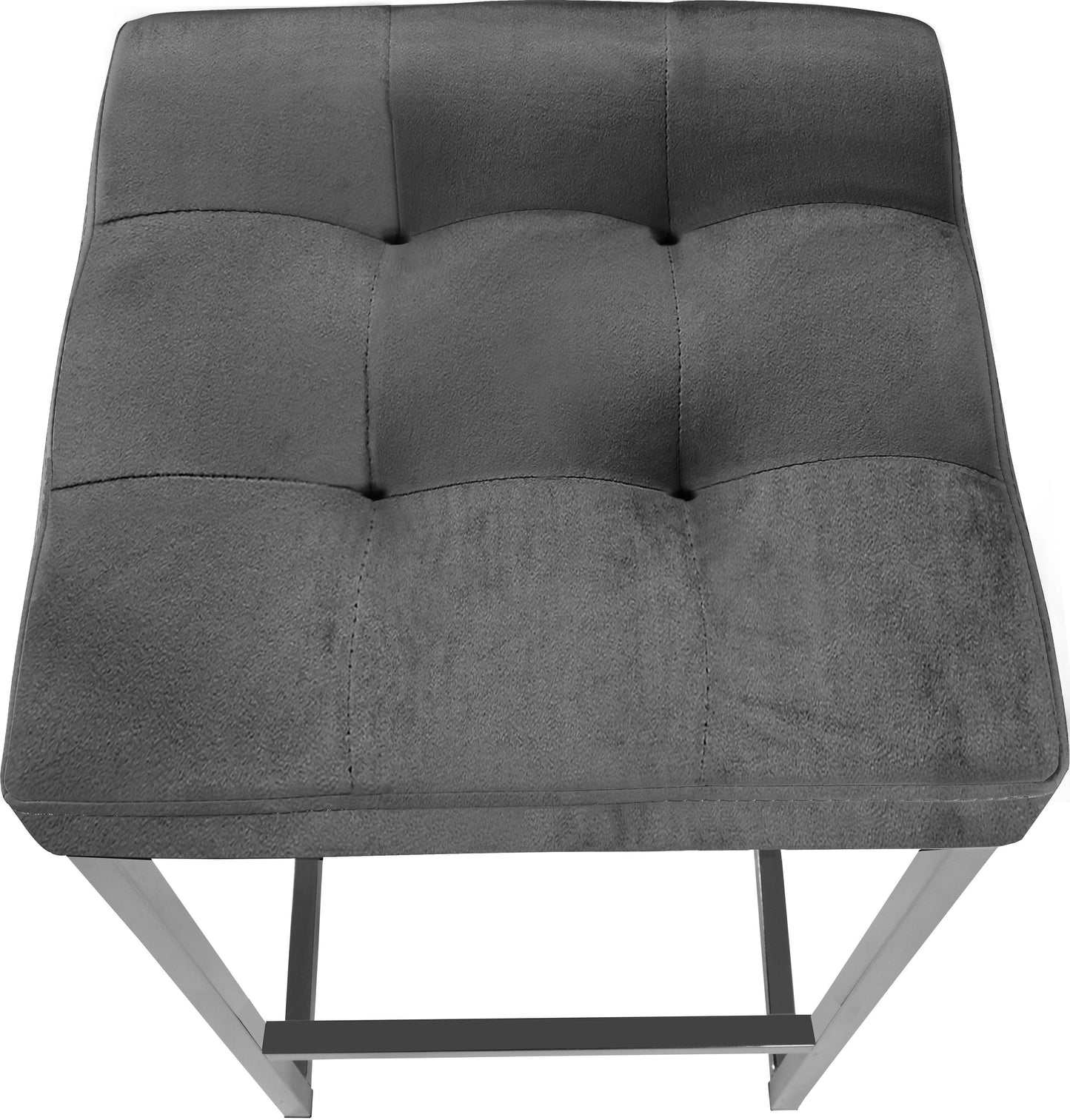 Nicola Velvet Stool - Furniture Depot (7679019254008)