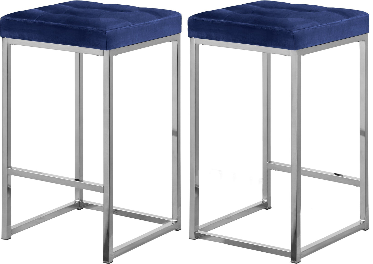 Nicola Velvet Stool - Furniture Depot (7679019254008)