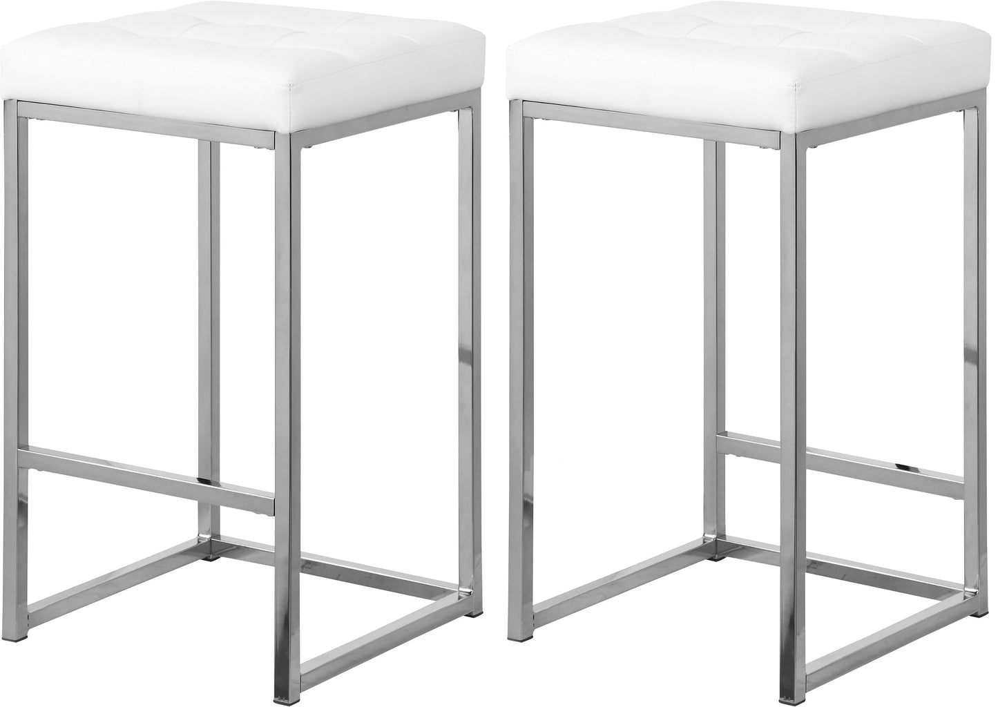Nicola Faux Leather Stool - Furniture Depot (7679019286776)