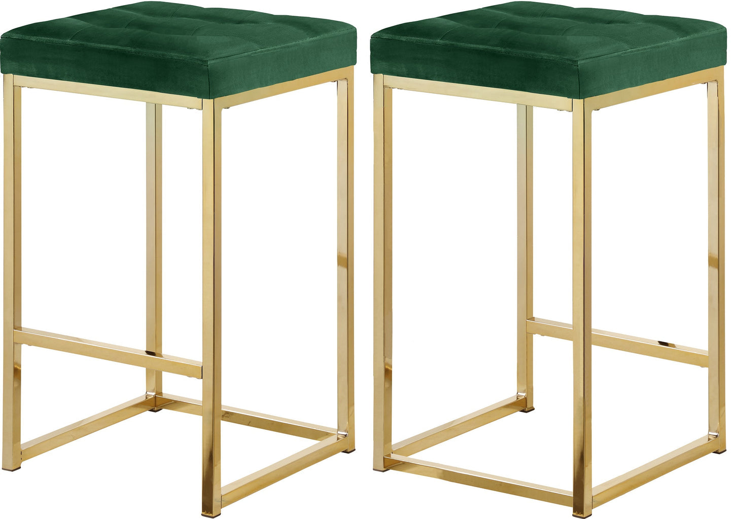Nicola Velvet Stool - Furniture Depot (7679019254008)