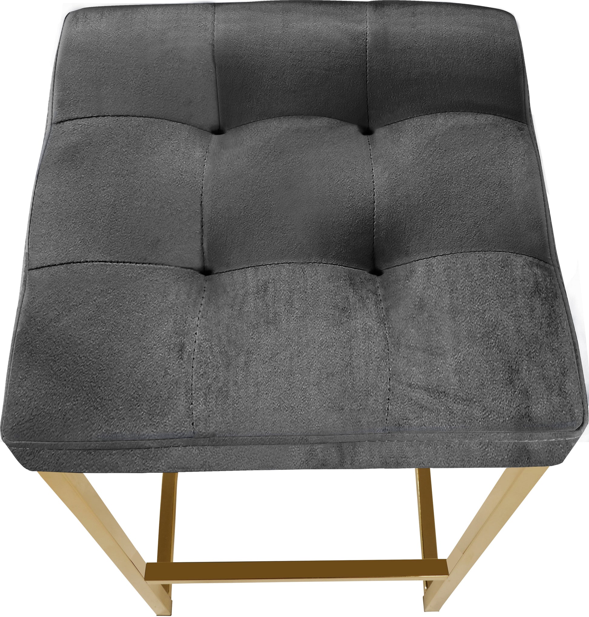 Nicola Velvet Stool - Furniture Depot (7679019254008)