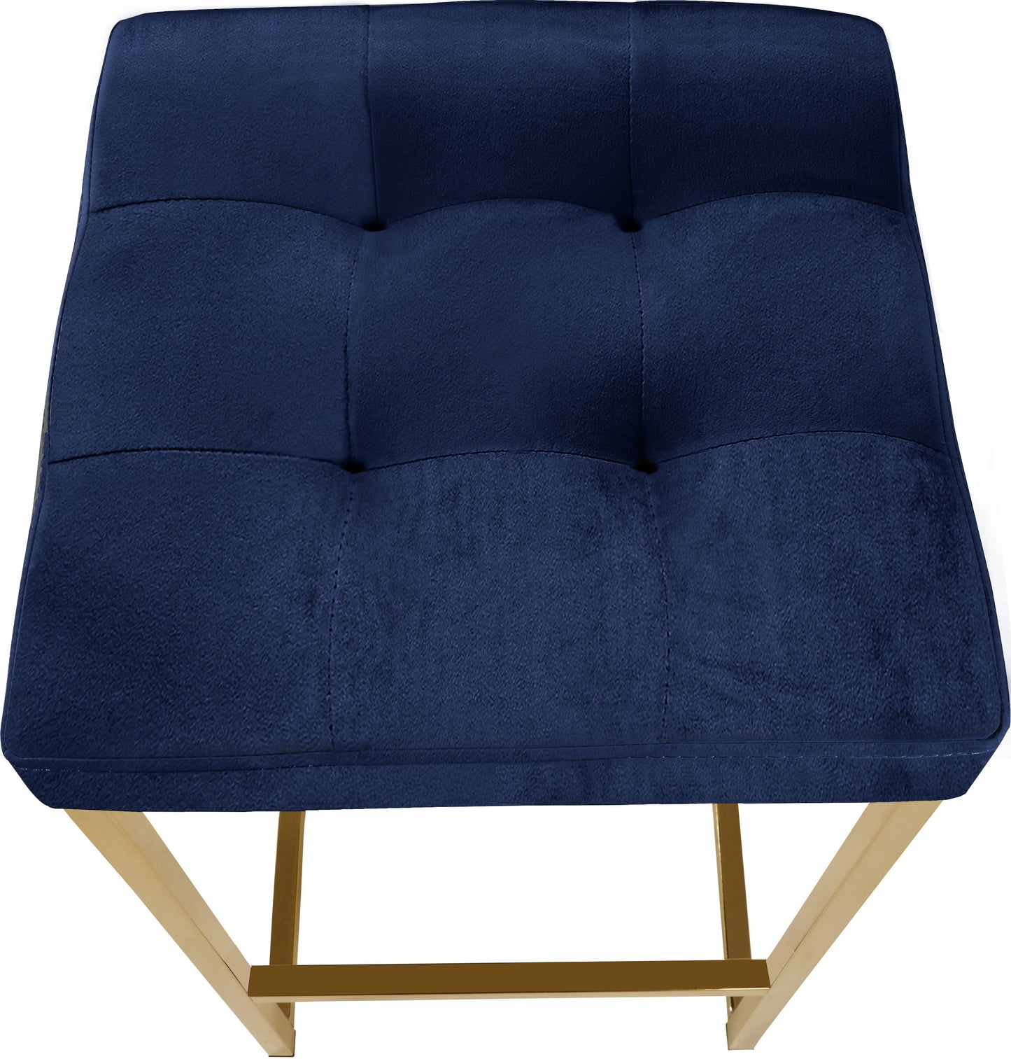 Nicola Velvet Stool - Furniture Depot (7679019254008)