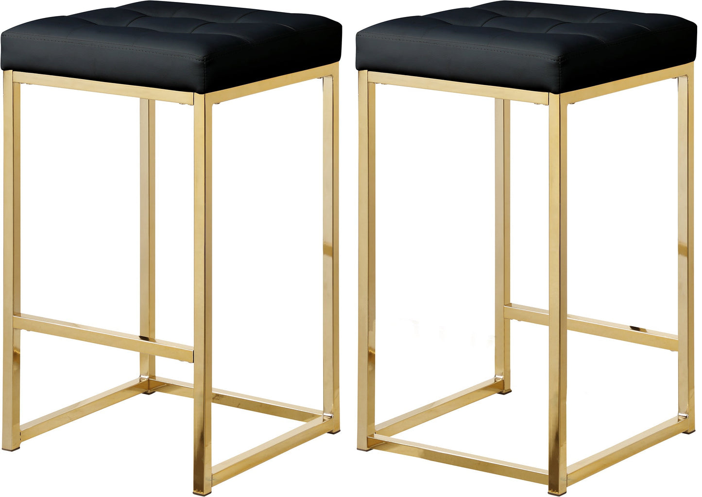 Nicola Faux Leather Stool - Furniture Depot (7679019286776)