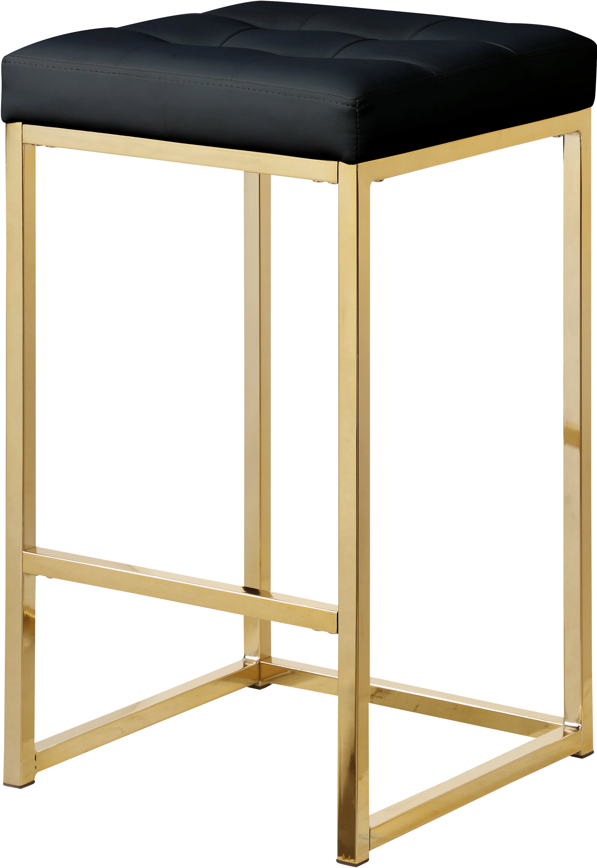 Nicola Faux Leather Stool - Furniture Depot (7679019286776)