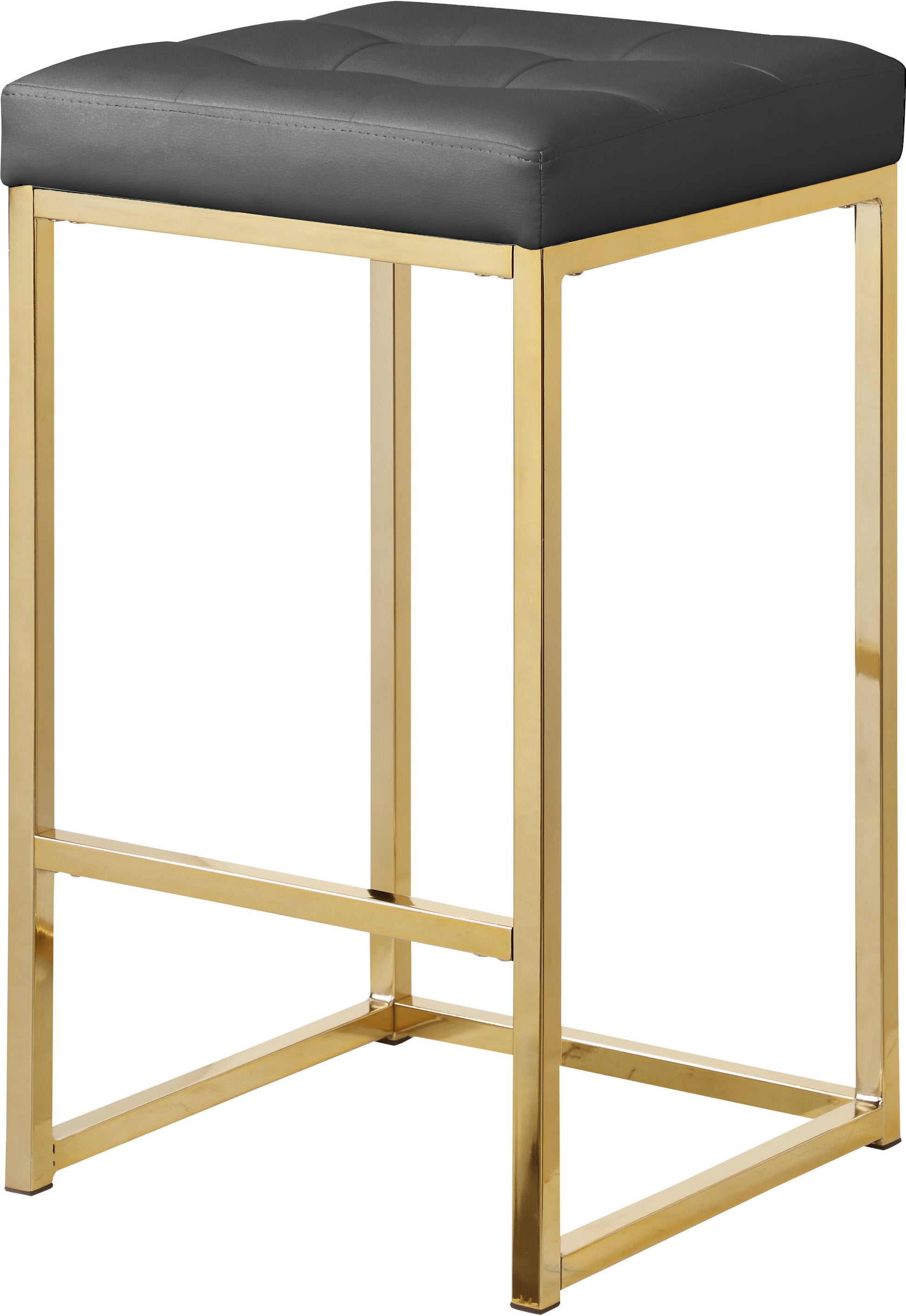 Nicola Faux Leather Stool - Furniture Depot (7679019286776)