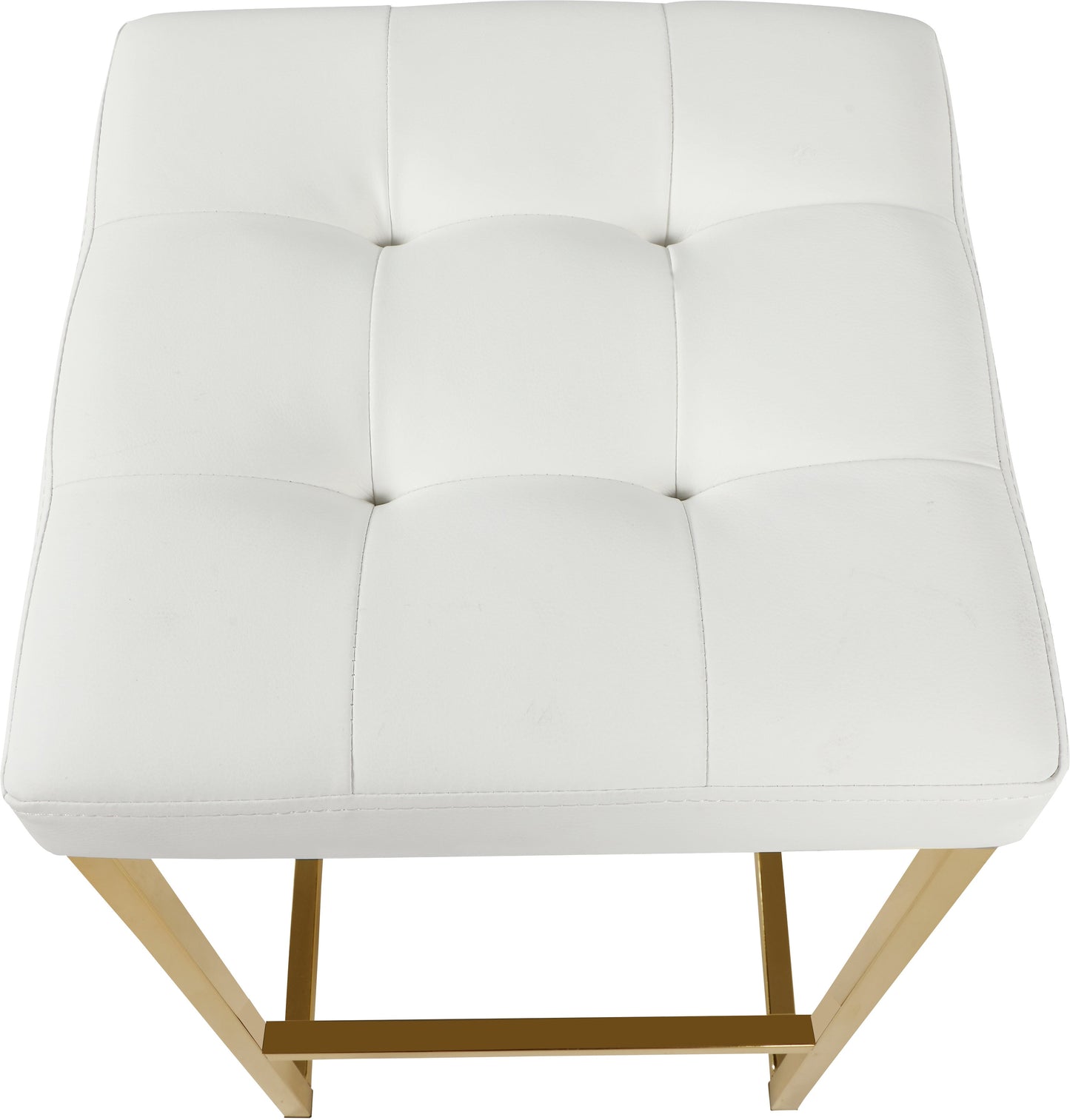Nicola Faux Leather Stool - Furniture Depot (7679019286776)