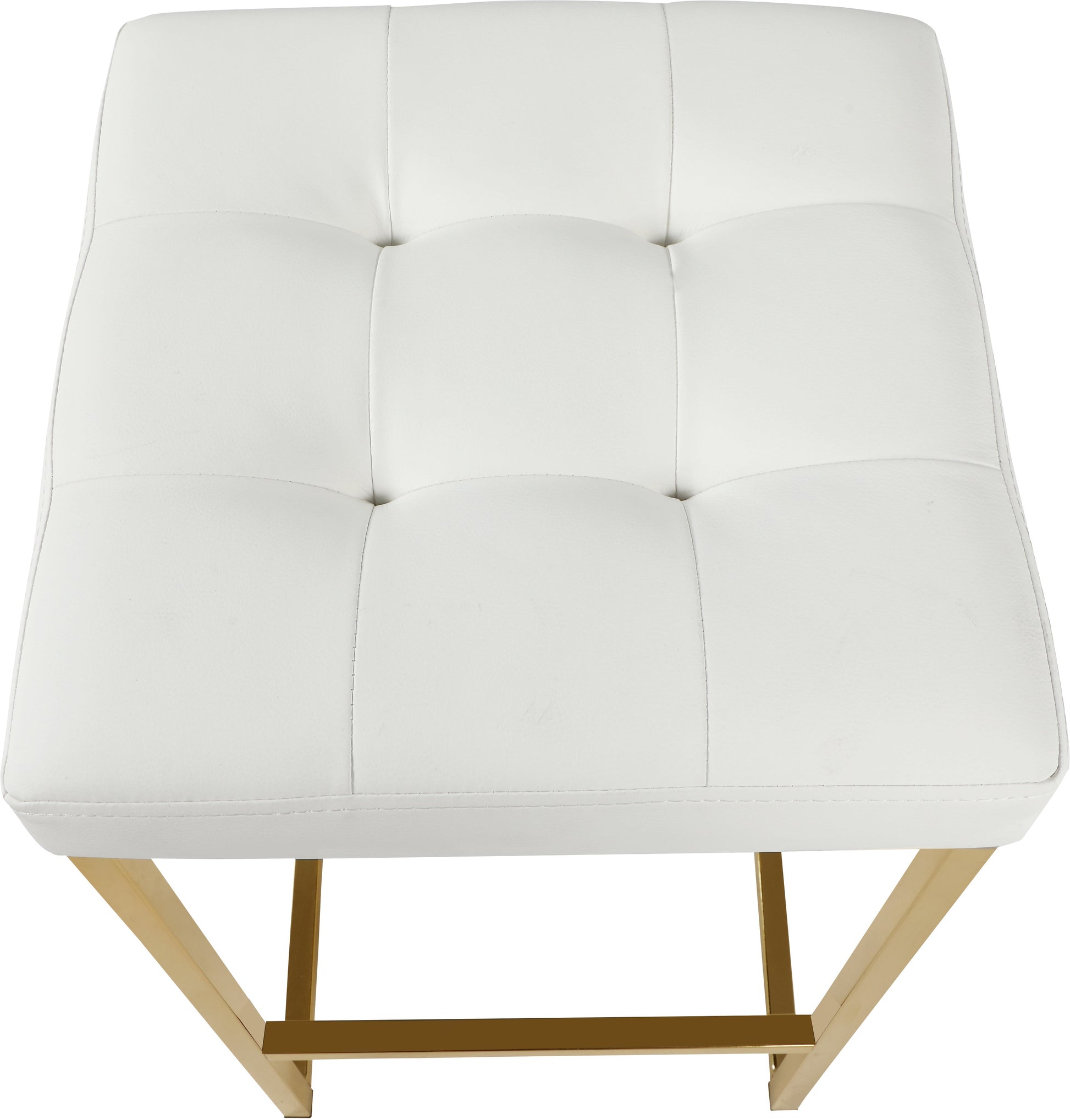 Nicola Faux Leather Stool - Furniture Depot (7679019286776)