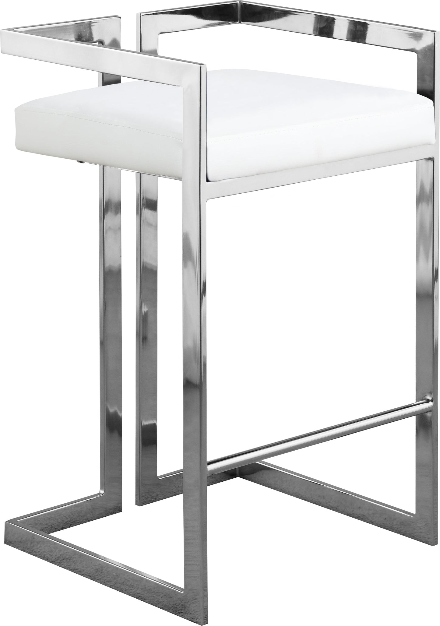 Ezra Faux Leather Stool - Furniture Depot (7679019417848)