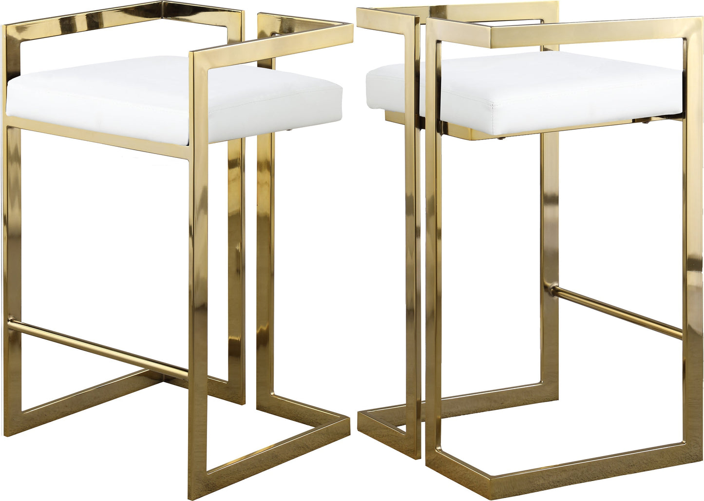 Ezra Faux Leather Stool - Furniture Depot (7679019417848)