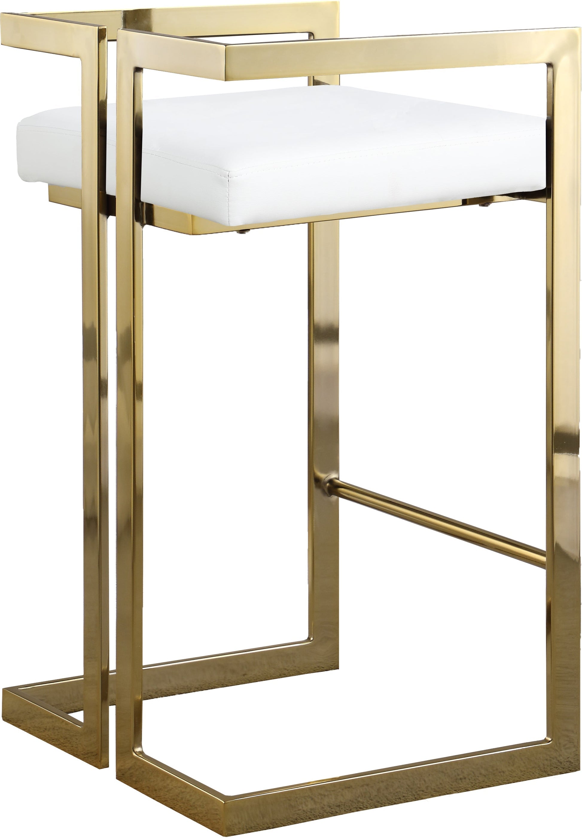 Ezra Faux Leather Stool - Furniture Depot (7679019417848)