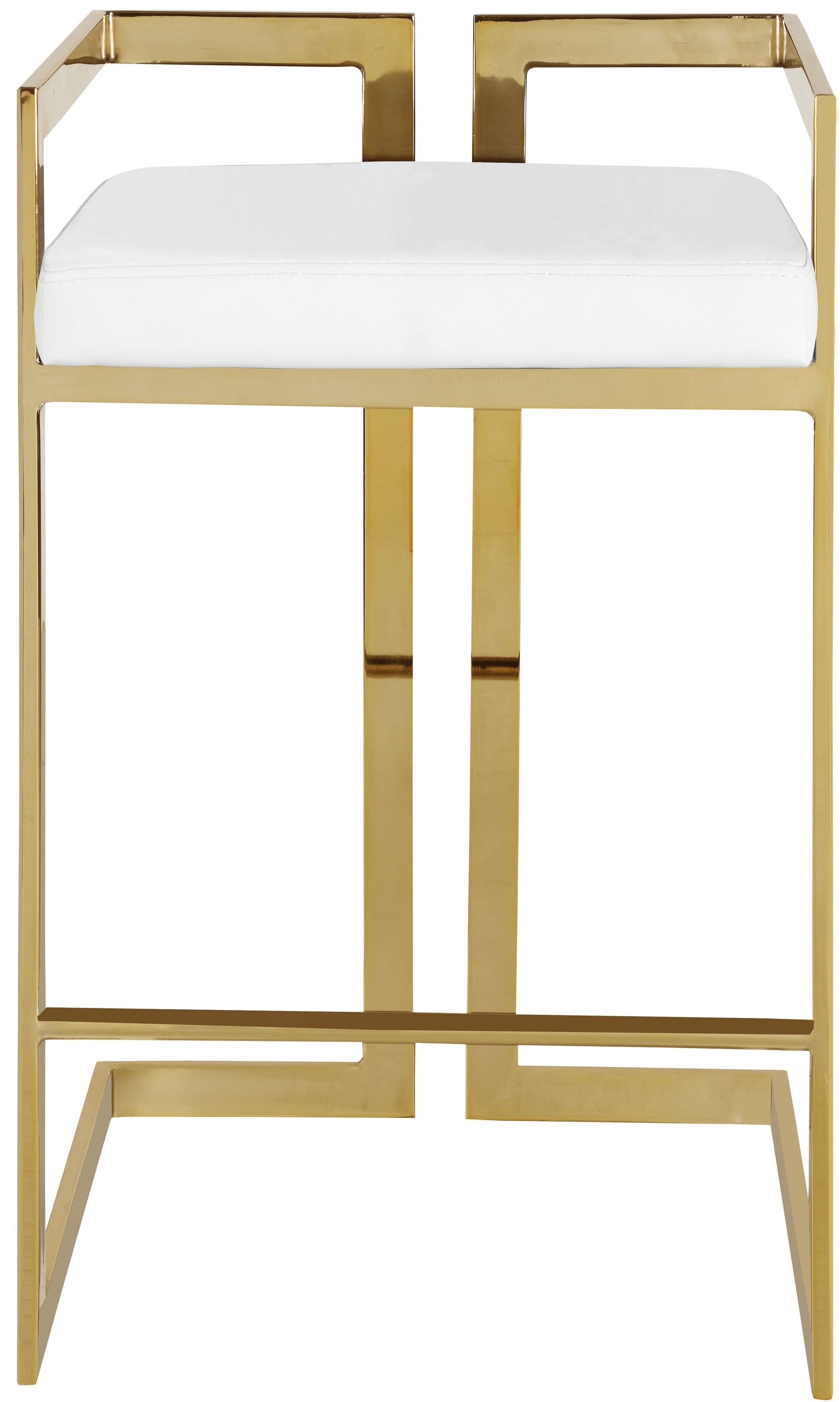 Ezra Faux Leather Stool - Furniture Depot (7679019417848)