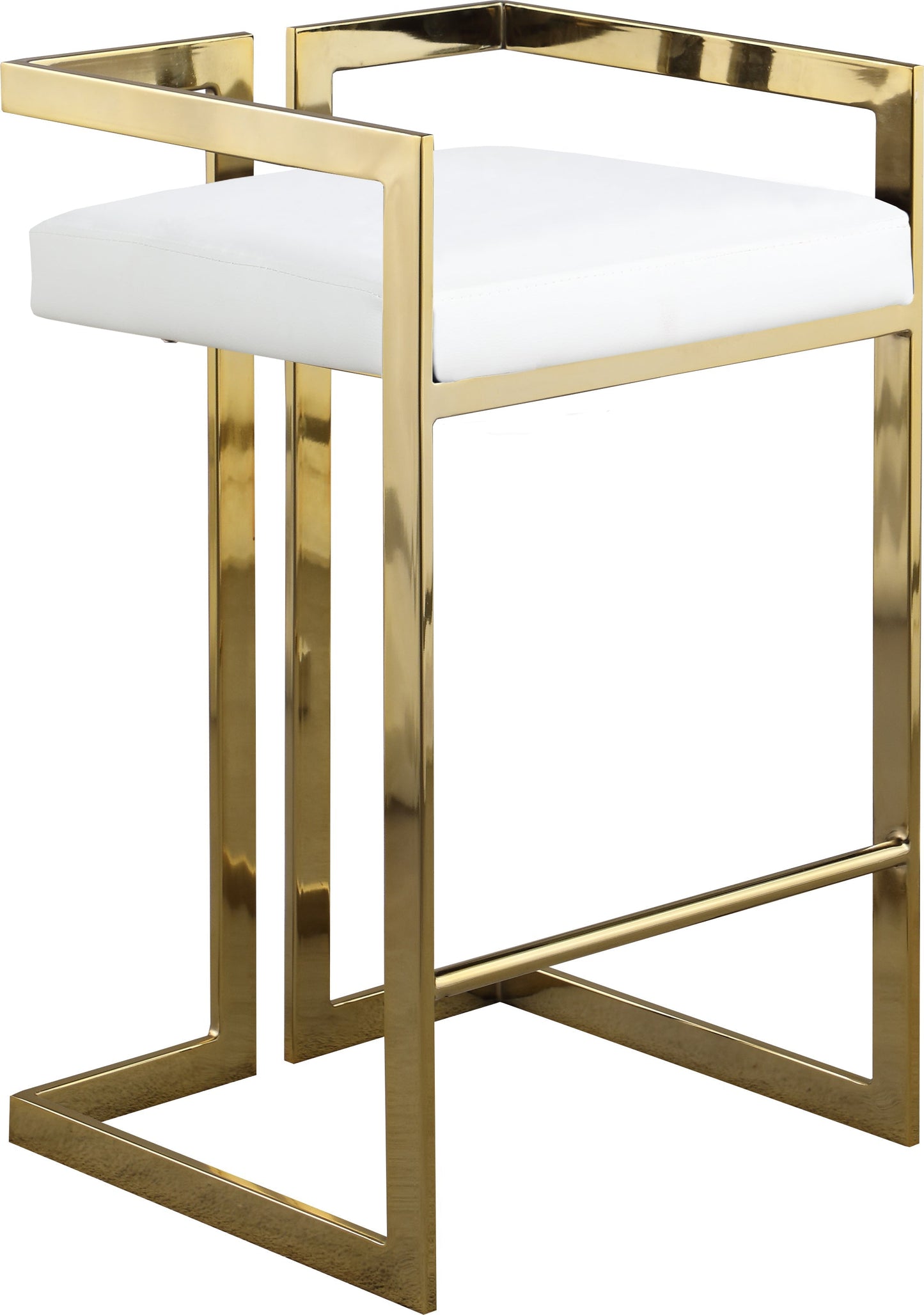 Ezra Faux Leather Stool - Furniture Depot (7679019417848)