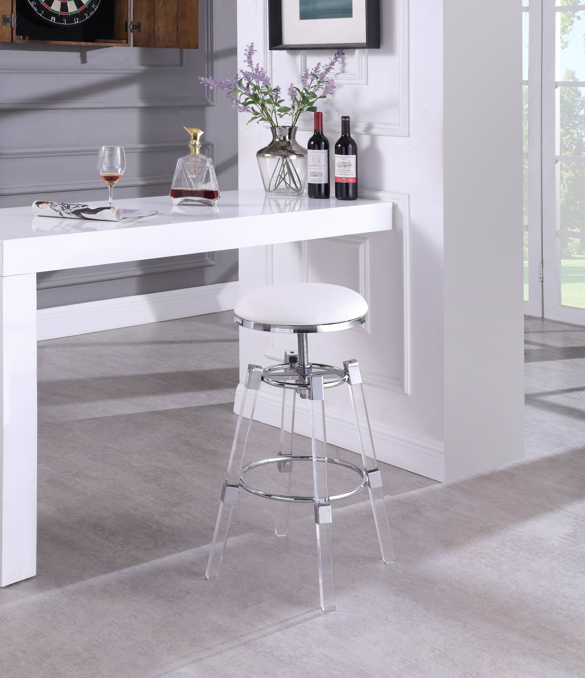 Venus Faux Leather Adjustable Stool - Furniture Depot