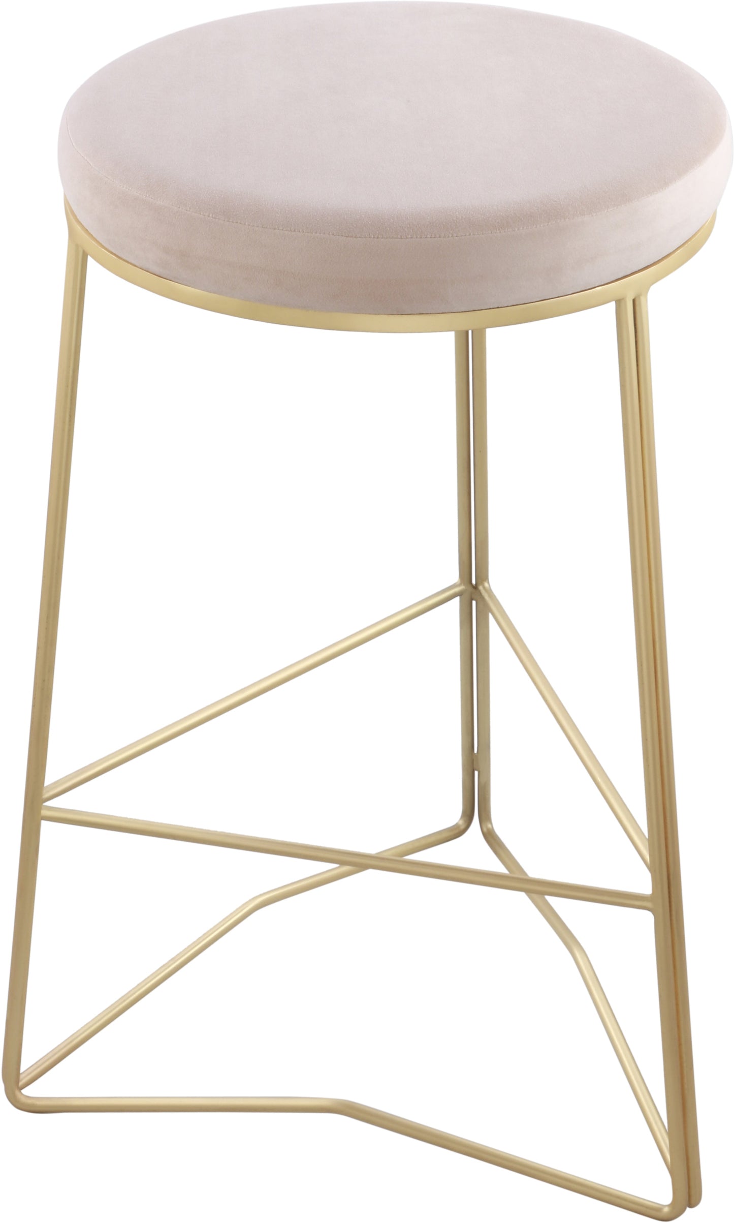 Tres Velvet Counter Stool - Furniture Depot