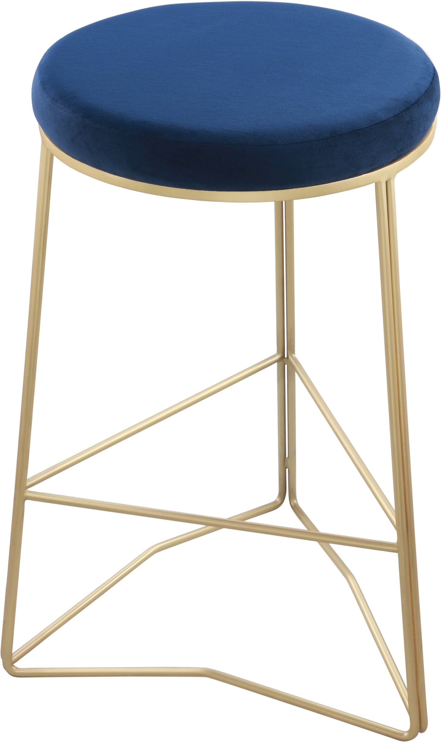 Tres Velvet Counter Stool - Furniture Depot