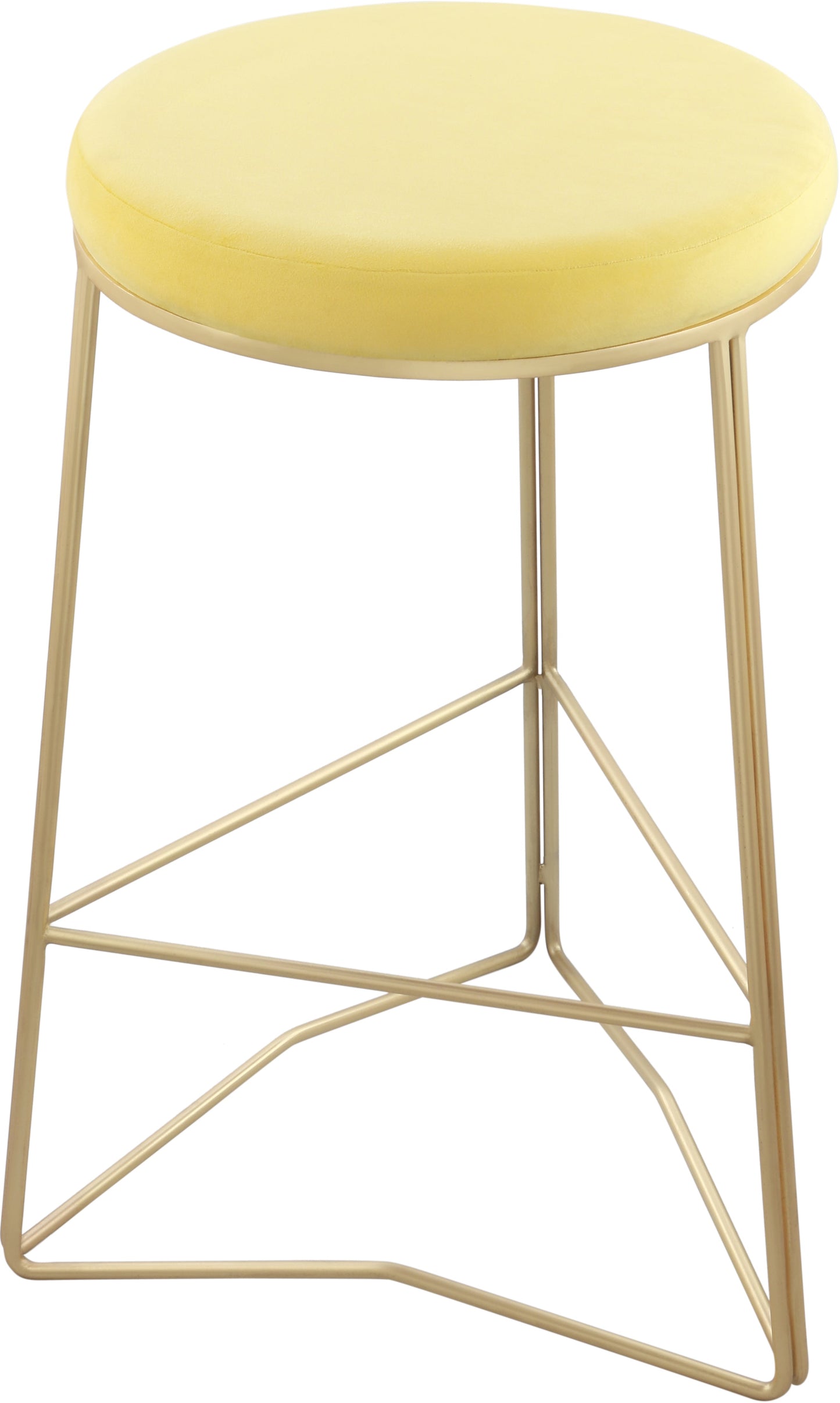 Tres Velvet Counter Stool - Furniture Depot