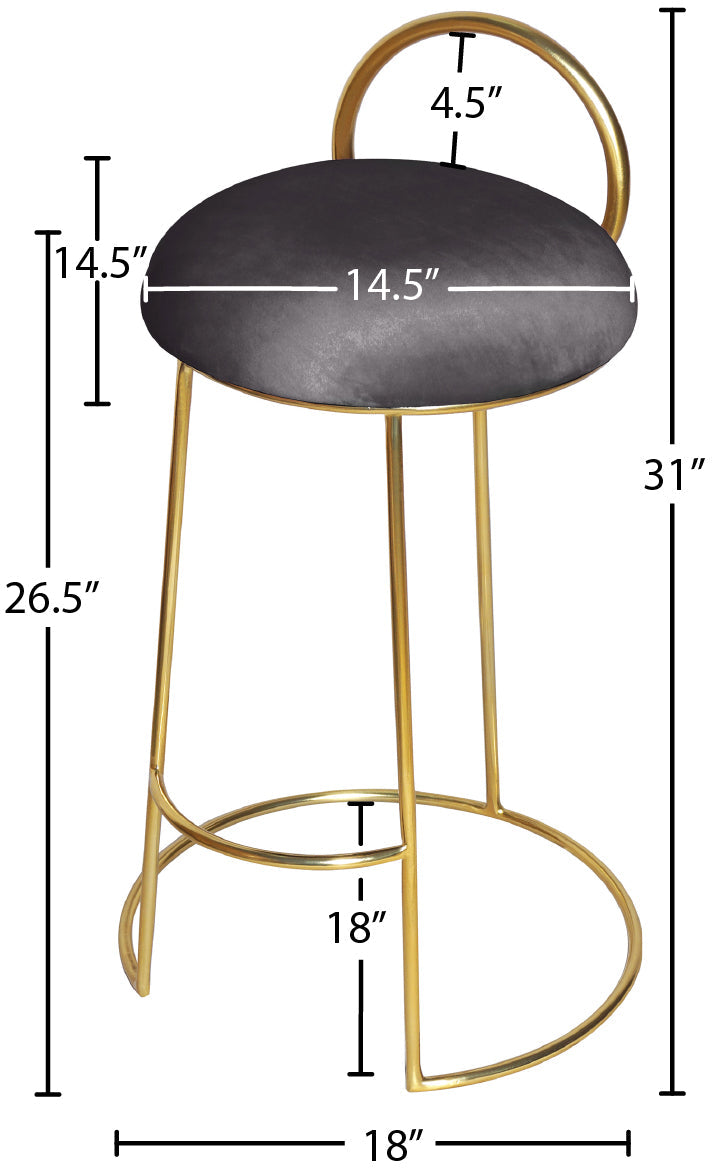 Ring Velvet Counter Stool - Furniture Depot (7679020040440)