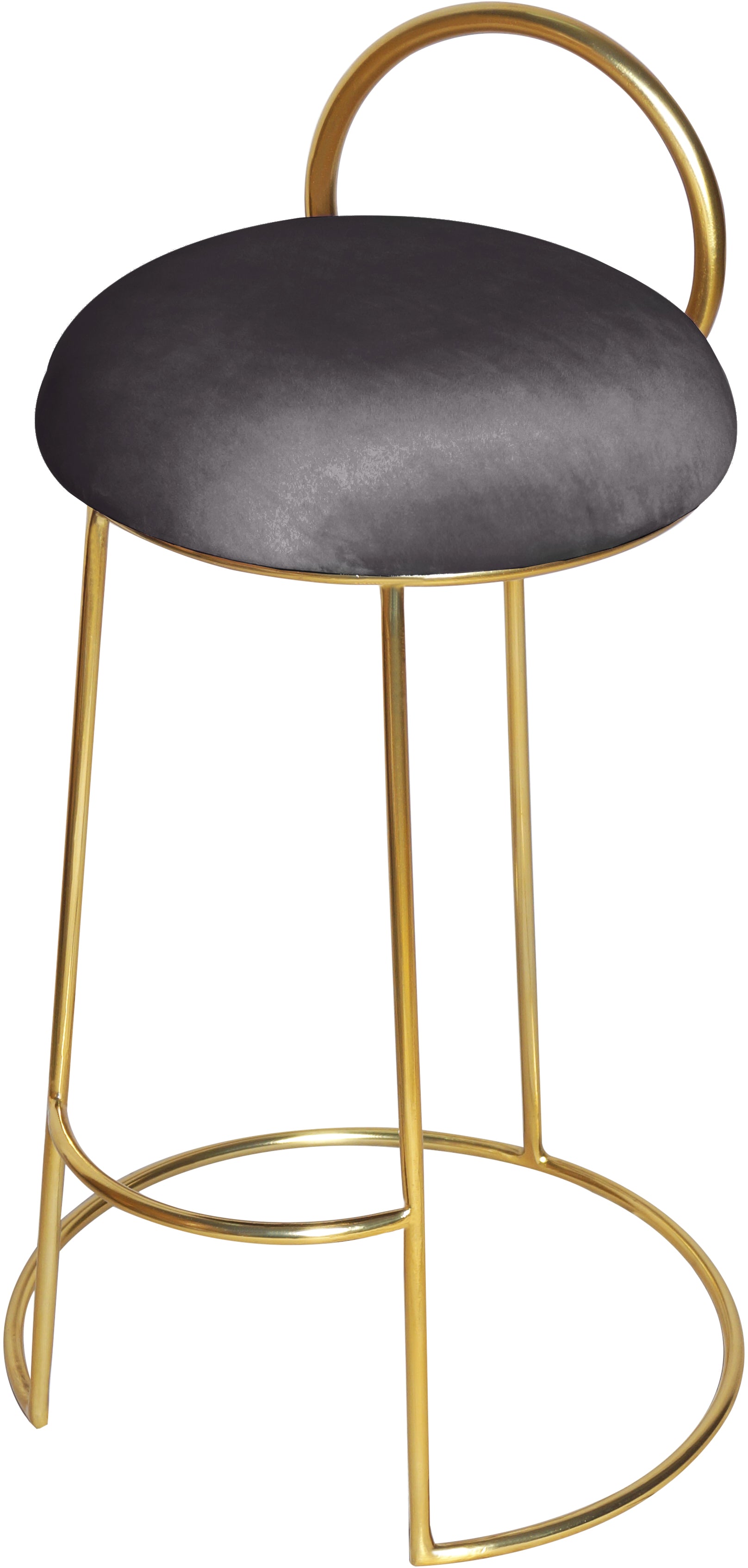 Ring Velvet Counter Stool - Furniture Depot (7679020040440)