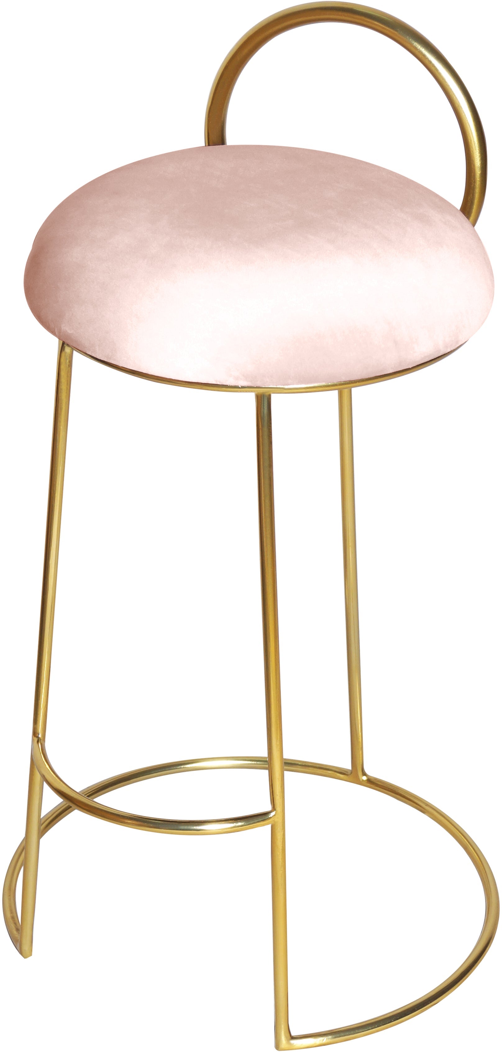 Ring Velvet Counter Stool - Furniture Depot (7679020040440)