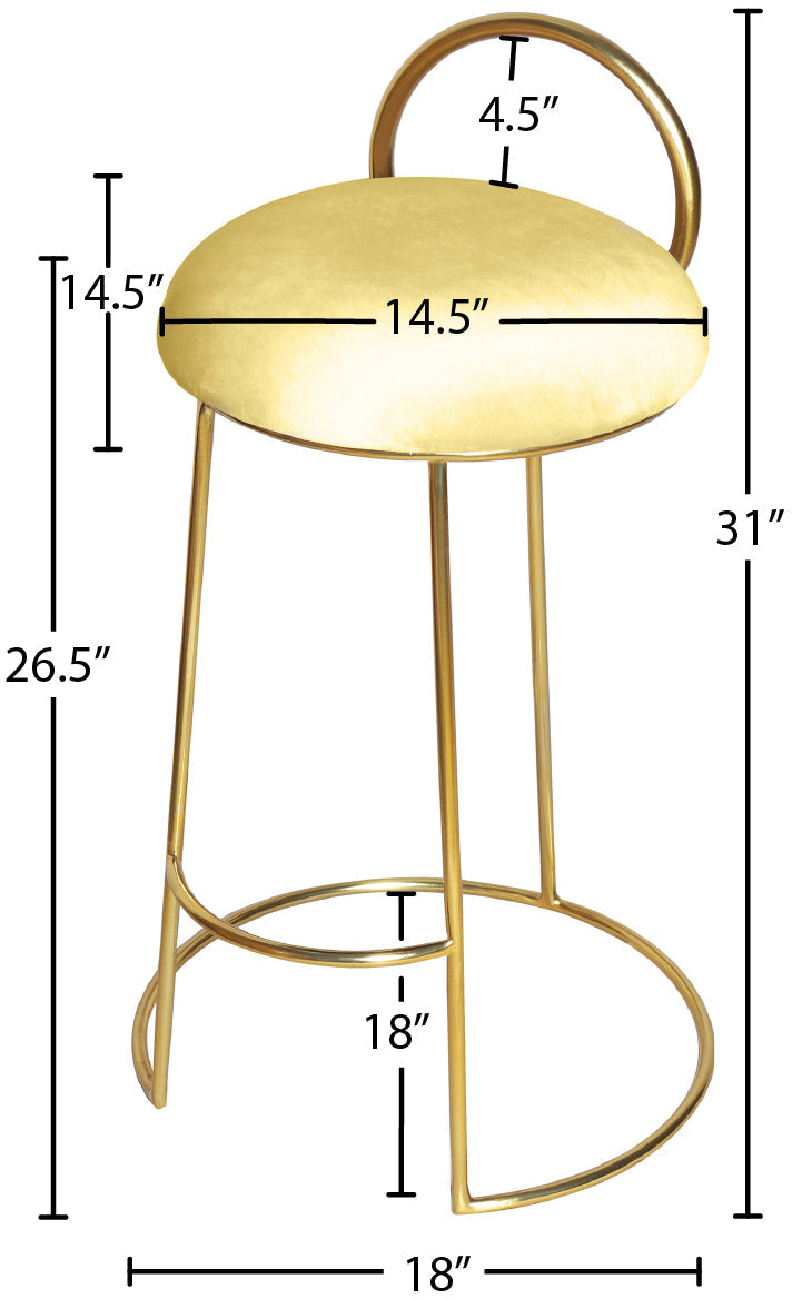 Ring Velvet Counter Stool - Furniture Depot (7679020040440)