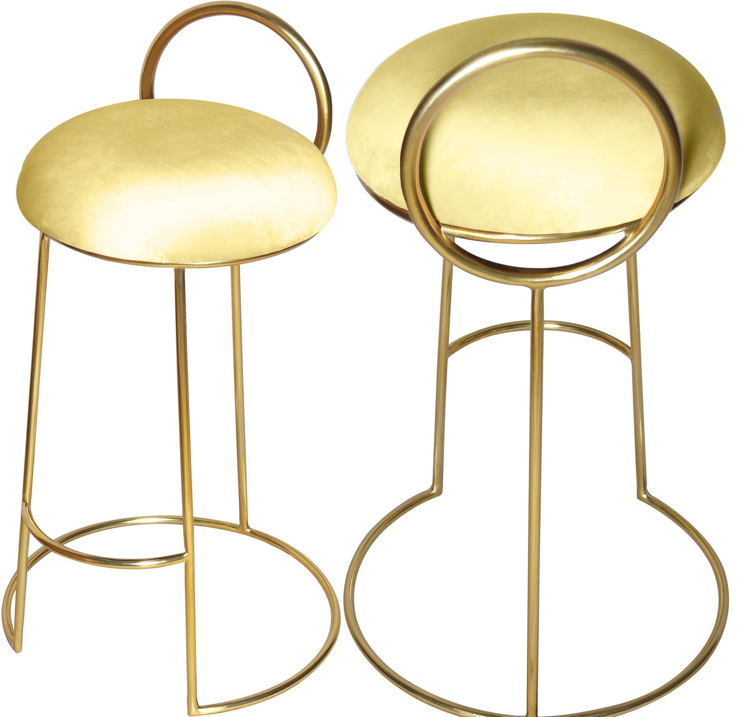 Ring Velvet Counter Stool - Furniture Depot (7679020040440)