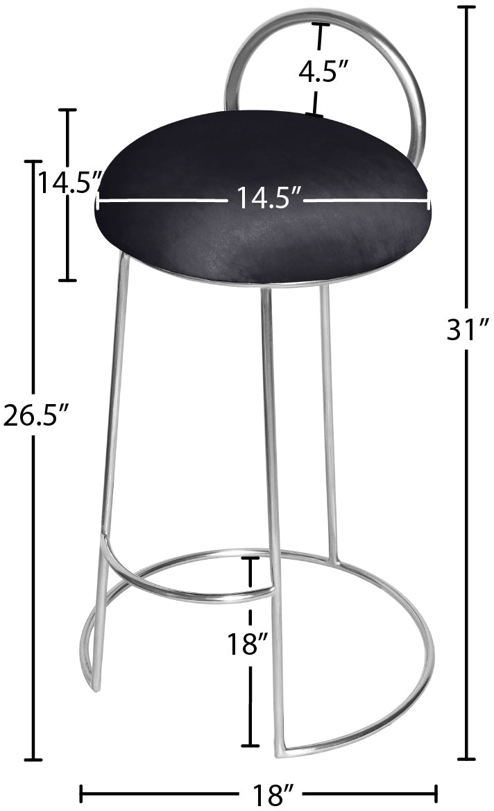 Ring Velvet Counter Stool - Furniture Depot (7679020040440)