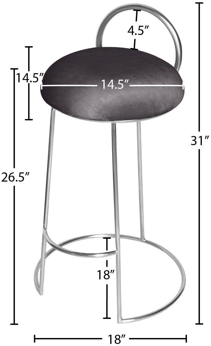 Ring Velvet Counter Stool - Furniture Depot (7679020040440)