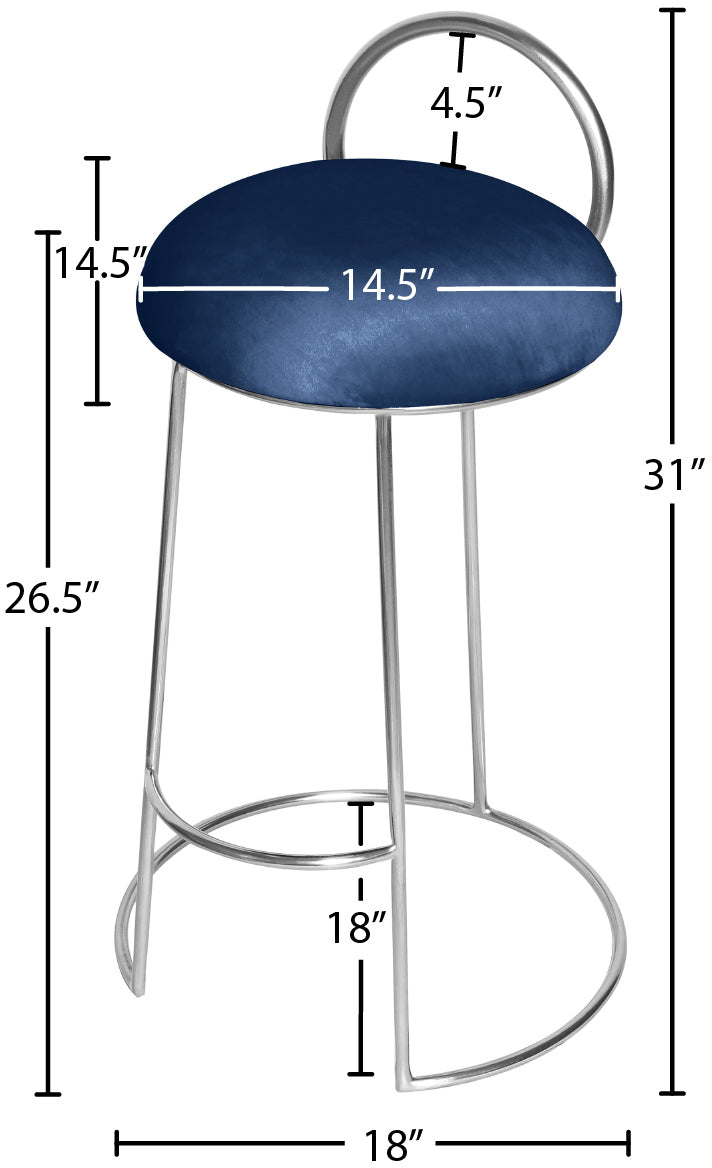 Ring Velvet Counter Stool - Furniture Depot (7679020040440)