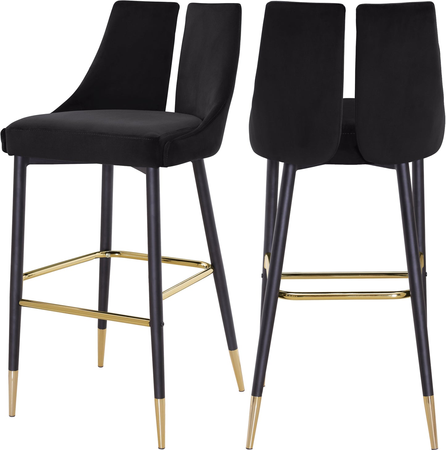 Sleek Velvet Stool - Sterling House Interiors (7679020204280)